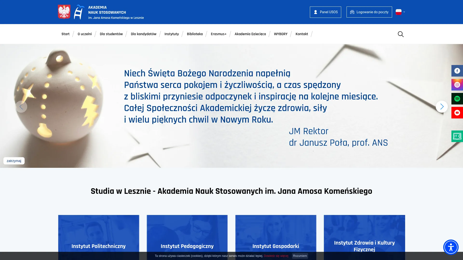 Zrzut ekranu strony