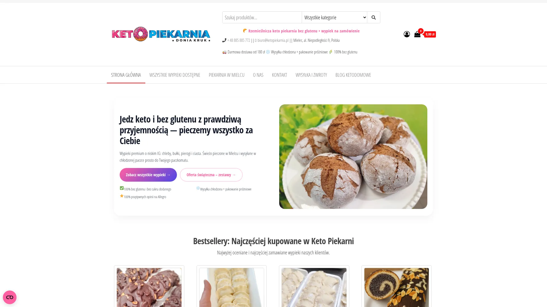 Zrzut ekranu strony