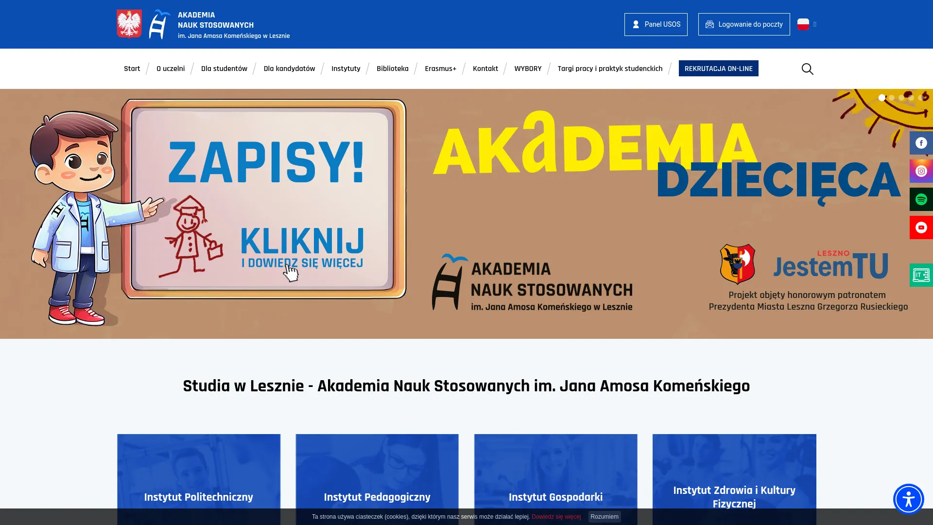 Zrzut ekranu strony