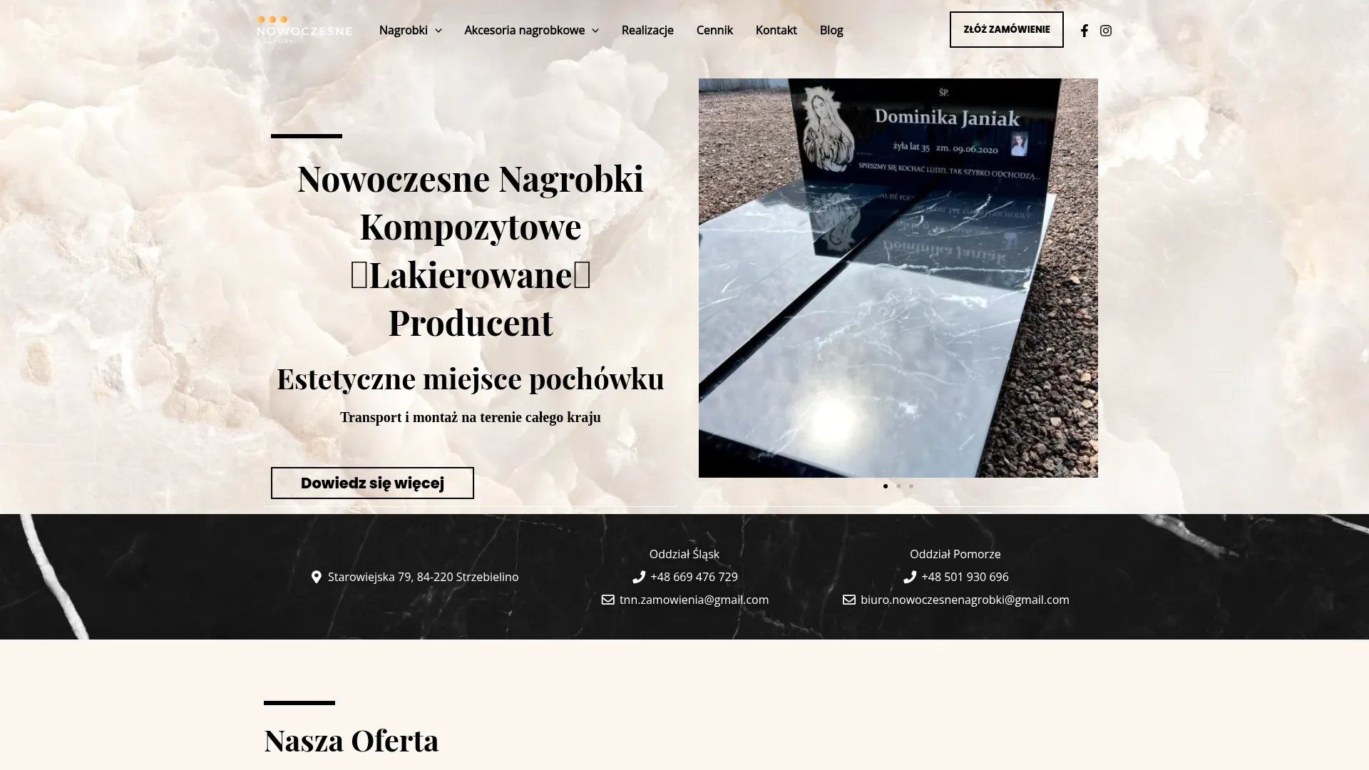 Zrzut ekranu strony