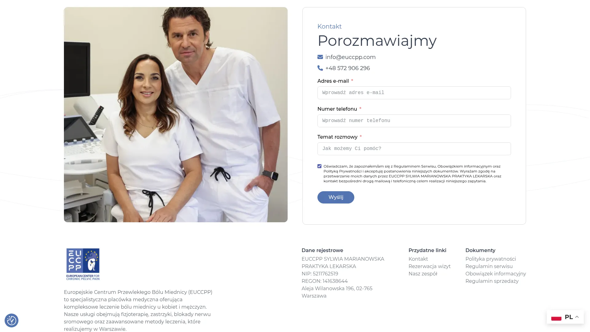 Zrzut ekranu strony